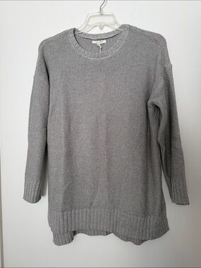 Light Gray Crewneck Sweater - Women's Everyday Knit